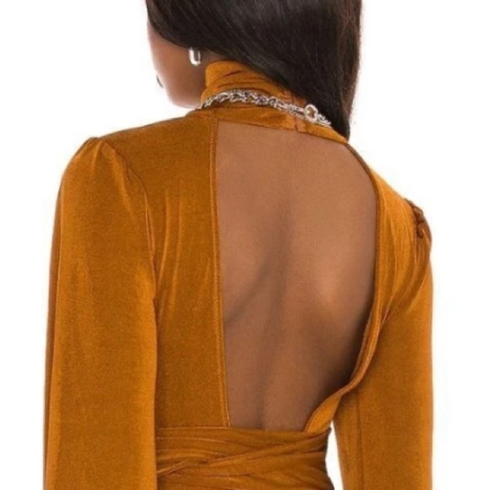 NEW Intimately by FREE PEOPLE Golden amber Long Sleeve Bodysuit XS - Picture 11 of 11